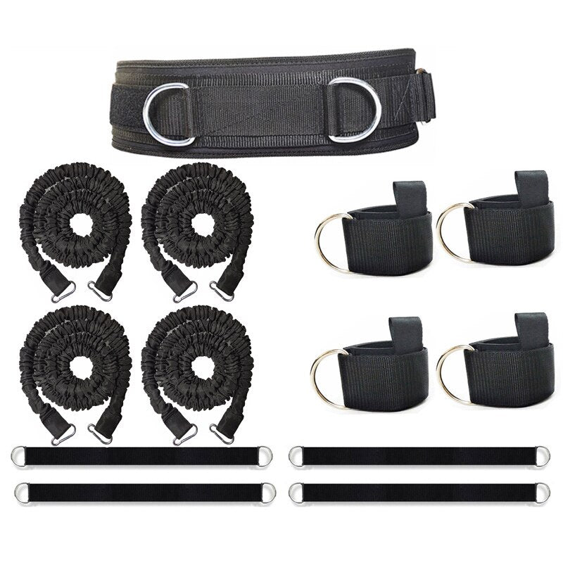 Professional Bastketball Sport Rubber Resistance Band Thigh Strength Trainer Full Set Professional Bastketball Sport Rubber Resistance Band Thigh Strength Trainer Full Set